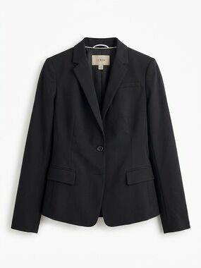 Banana Republic Black Single-Button Tailored Blazer